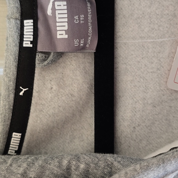 PUMA BRAND SIGNATURE MENS BIG AND TALL GRAY ZIPPERED HOODIE JACKET SIZE XXL - Picture 13 of 13